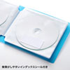 CD・DVD収納ケース(ファイルケース・12枚収納・インデックス付き・ブルー)