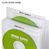 DVD・CD不織布ケース（リング穴付き・100枚入り・ホワイト）