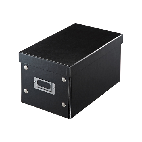 Cd 収納ボックス 組み立て式 W165mm ブラック Fcd Mt3bkの販売商品 通販ならサンワダイレクト