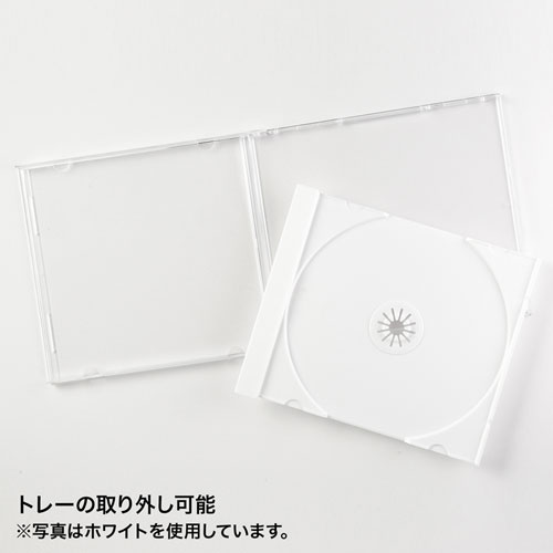 Blu-ray・DVD・CDケース（10枚セット・ブラック） FCD-PN10BKN