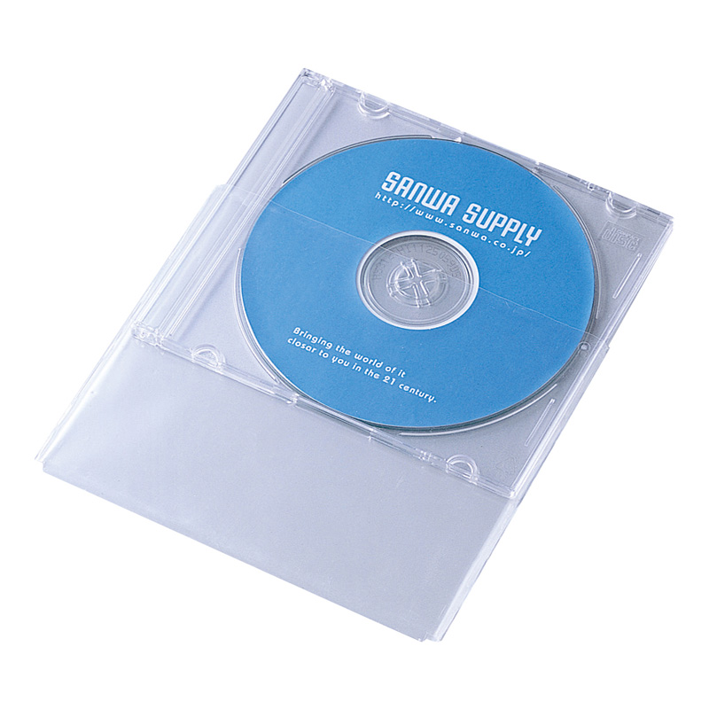 【新品】DVD CD ケース 100枚 サンワサプライ ブルーレイ