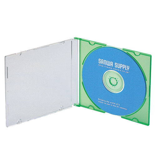 Blu-ray・DVD・CDケース（スリムタイプ・10枚セット・5色ミックス） FCD-PU10MXN