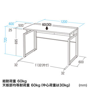 ワークデスク(木目・幅1200×奥行き600×高さ720mm) FDM-12060LMの通販