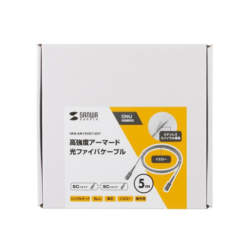 ���t�@�C�o�[�P�[�u�� 5m 1�c ���ʐM�P�[�u�� ���P�[�u�� �V���O�����[�h SC-SC ���[SC�R�l�N�^ �A�[�}�[�h �����ONU ��R�� IE60332-1 �C�G���[