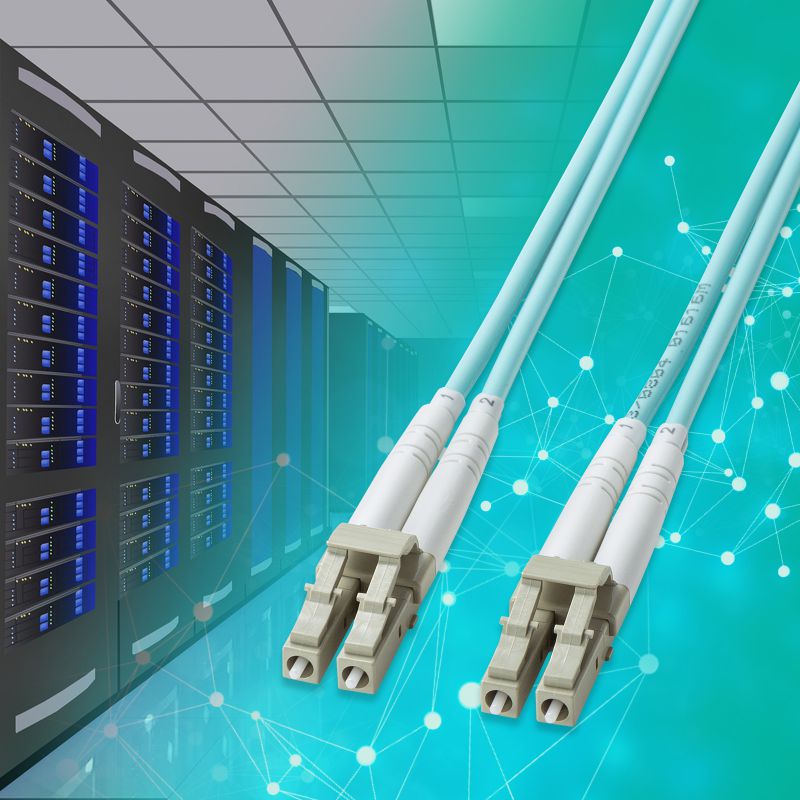 ���t�@�C�o�P�[�u�� �⋭���K�l�^ 2�c �}���`���[�h OM3 50��m LC�~2-LC�~2 10�M�K 5m