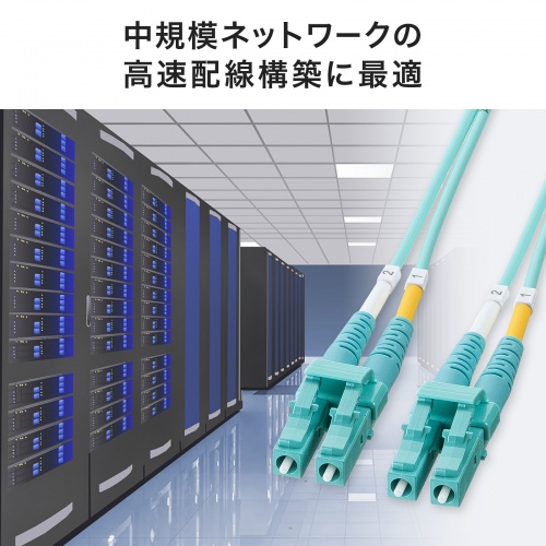 ���t�@�C�o�P�[�u�� OM3 10GBASE-SR/SW�K�i 10Gbps �}���`���[�h LC�~2-LC�~2 ���K�l�^ 2�c 50��m �V���[�g�u�[�c 20m