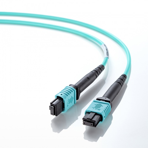 MPO���t�@�C�o�P�[�u�� �}���`���[�h 50��m OM4 MPO-MPO 12�c B�z�� 5m