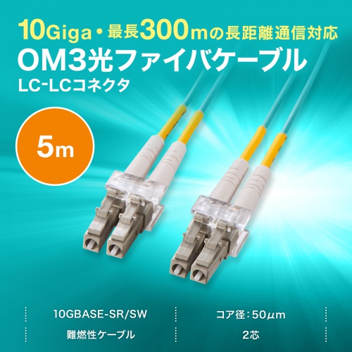 アーマード光ケーブル 150m - LC/LC コネクタ OM3 光ファイバー LCコネクタ付き光ファイバーケーブル｜1本から販売可能！シングル