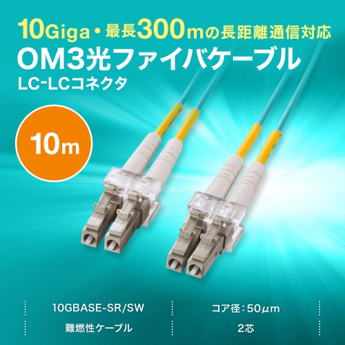 ���K�l�^ ���t�@�C�o�P�[�u�� �}���`���[�h 50��mOM3 LC�~2-LC�~2 10m 2�c �����\ �����p �������`�� �M�K�r�b�g�C�[�T�l�b�g�Ή� LSZH