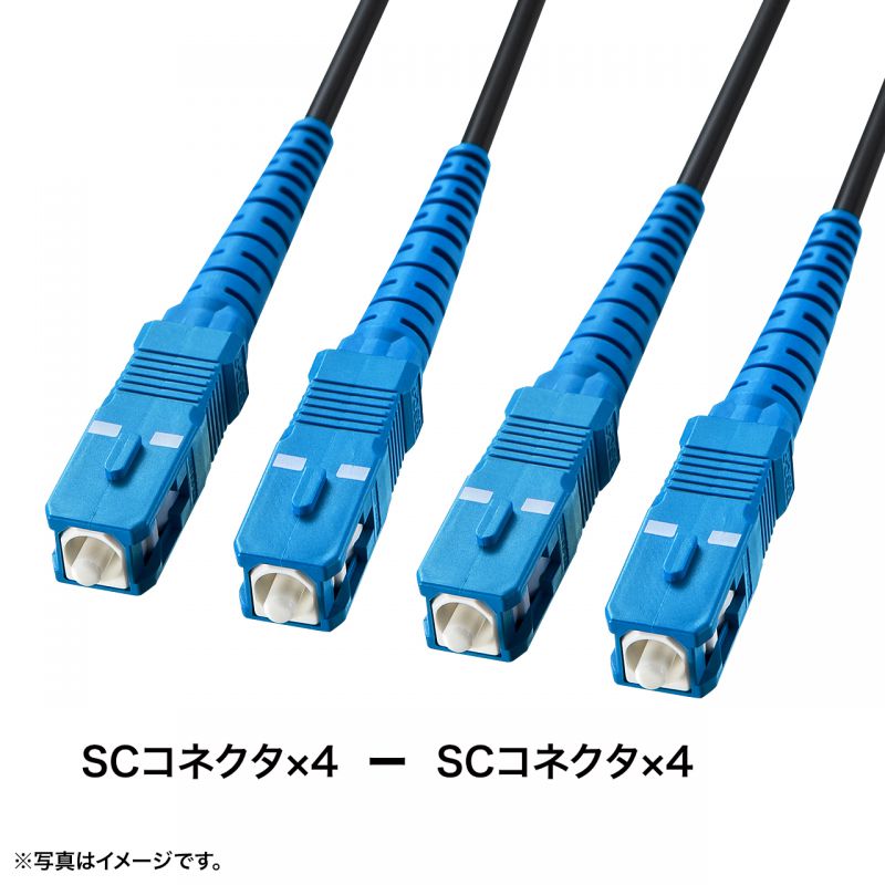 �h�����o�X�g���t�@�C�o�P�[�u�� OM3 10GBASE-SR/SW�K�i 10Gbps �}���`���[�h 50��m 4�c ���[SC�~4 PBT�`���[�u 30m