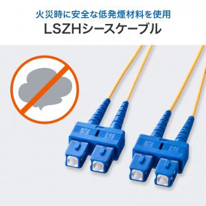 メガネ型光ファイバケーブル（シングル8.6μm、SC×2-SC×2、2m） の販売