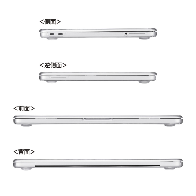 MacBook Neo �P�[�X 13�C���` �N���A �n�[�h�J�o�[ �|���J�[�{�l�[�g �ی�J�o�[ ���� ���h�~