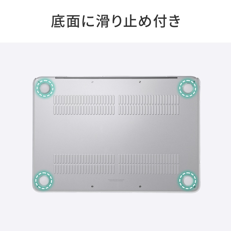 MacBook Neo �P�[�X 13�C���` �N���A �n�[�h�J�o�[ �|���J�[�{�l�[�g �ی�J�o�[ ���� ���h�~
