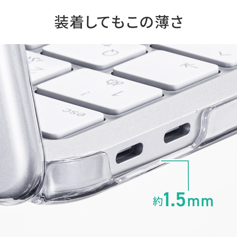 MacBook Neo �P�[�X 13�C���` �N���A �n�[�h�J�o�[ �|���J�[�{�l�[�g �ی�J�o�[ ���� ���h�~