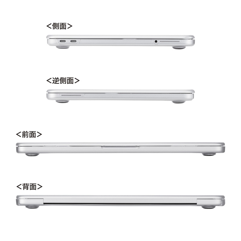 MacBook Neo �P�[�X 13�C���` �N���A �n�[�h�J�o�[ �|���J�[�{�l�[�g �ی�J�o�[ �w��h�~ ���h�~