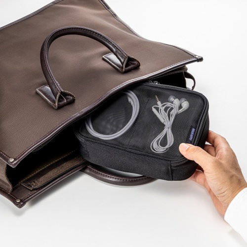 �K�W�F�b�g�P�[�X ���b�V�� �g���x���|�[�` ���o�C���o�b�e���[ PC���Ӌ@�� �P�[�u�� ���� ���s �C�O���s �o�� ���[ ��19�~���s13�~����6.5cm �u���b�N