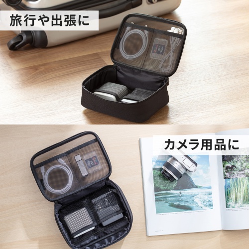 �K�W�F�b�g�P�[�X ���b�V�� �g���x���|�[�` ���o�C���o�b�e���[ PC���Ӌ@�� �P�[�u�� ���� ���s �C�O���s �o�� ���[ ��19�~���s13�~����6.5cm �u���b�N