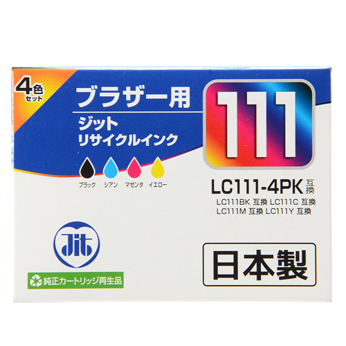 LC111-4PK ブラザー リサイクルインク 4色パック JIT-B1114P