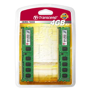 Transcend 4GBi2GB~2j Memory for Desktop^DDR3-1333(PC3-10600j fA`lpLbg JM1333KLN-4GK JM1333KLN-4GK