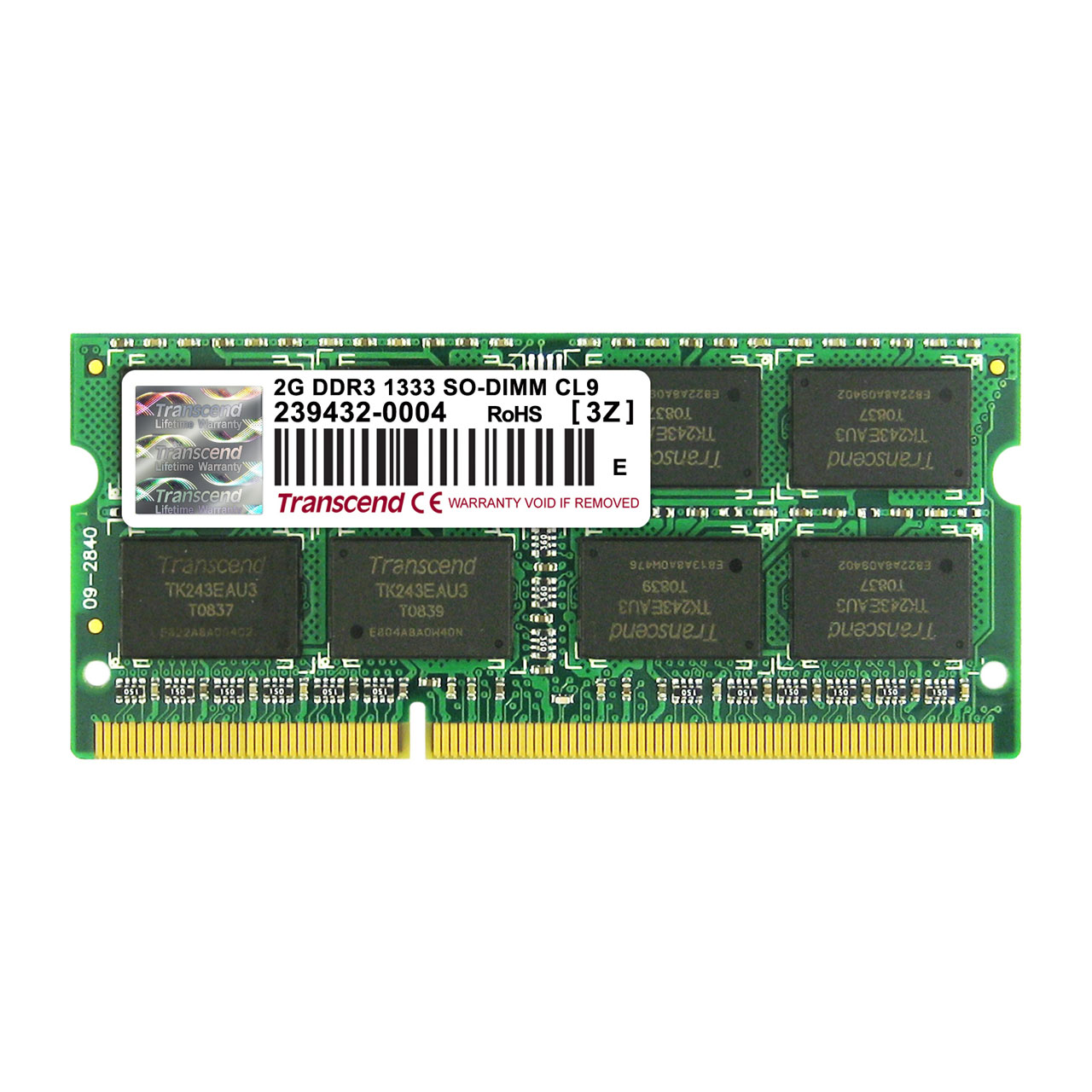 Transcend m[gPCp݃ 2GB DDR3-1333 PC3-10600 SO-DIMM JM1333KSU-2G JM1333KSU-2G