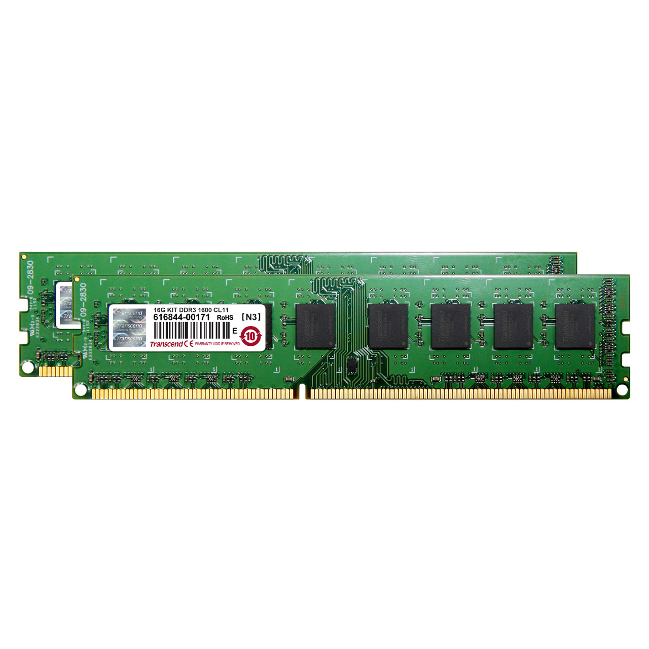 Transcend デスクトップPC用増設メモリ 16GB（8GB×2） DDR3-1600 PC3-12800 U-DIMM  JM1600KLH-16GK JM1600KLH-16GK
