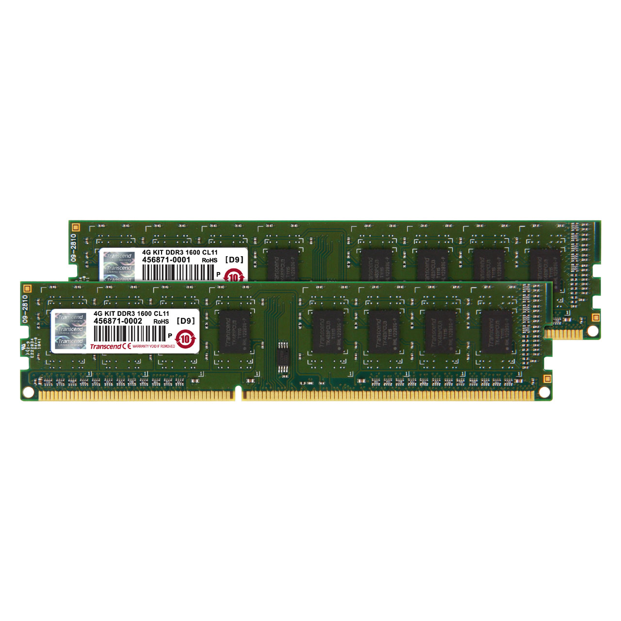 Transcend デスクトップPC用増設メモリ 4GB（2GB×2） DDR3-1600 PC3 ...