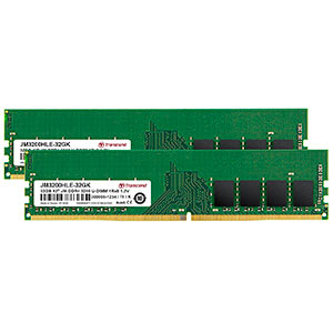 Transcend デスクトップ用メモリ 16GB 2枚セット DDR4 3200 U-DIMM 1Rx8 Dual Kit JM3200HLE-32GK