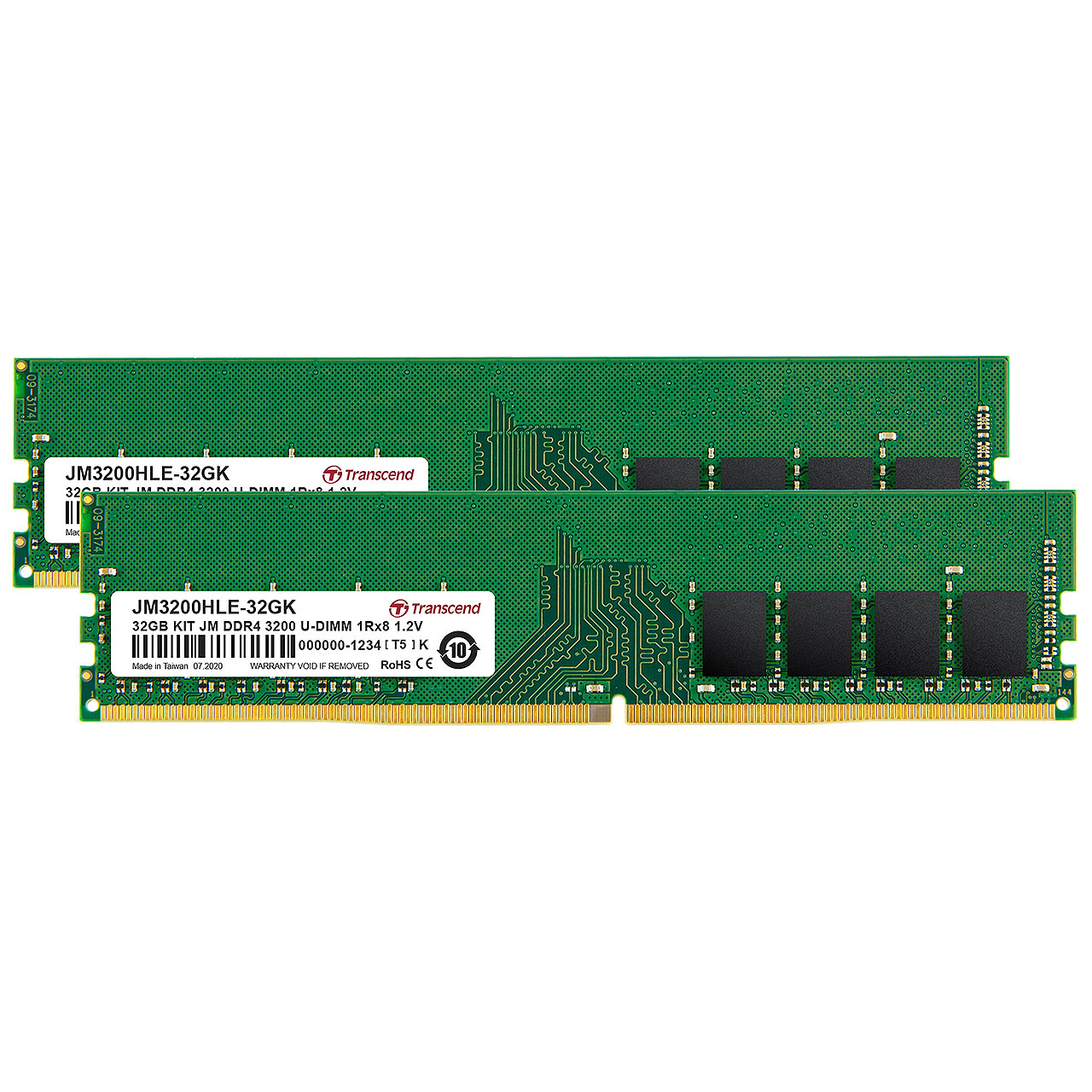 Transcend デスクトップ用メモリ 16GB 2枚セット DDR4 3200 U-DIMM 1Rx8 Dual Kit JM3200HLE-32GK JM3200HLE-32GK