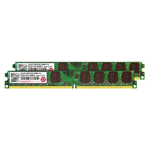 Transcend 4GBi2GB~2j Memory for Desktop^DDR2-667(PC2-5300j fA`lpLbg JM4GDDR2-6K JM4GDDR2-6K