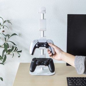 JY-STN1BK【ゲームコントローラースタンド（ヘッドホンホルダー