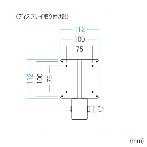 ���j�^�[�A�[�� �x����t �|�[����t 2�֐� �A�[����20cm KA-T100S50-P2�^ �u���b�N