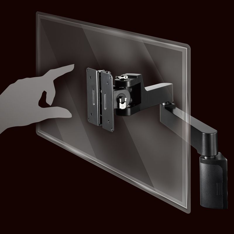 �� ���j�^�[�A�[�� ���t������ �ǖʐݒu 3�֐� �^�b�`�p�l�� �g���₷�� ���삵�₷�� KA-T100S50-W3�^ �u���b�N