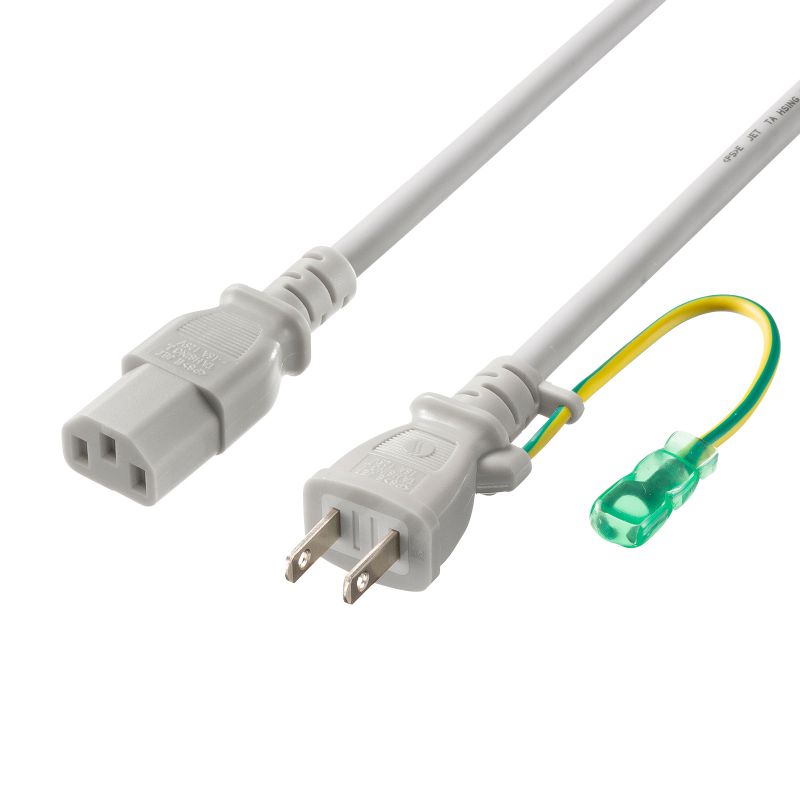 PROCABLE 三極電源ケーブル　2m サンワサプライ 電源コード ブラック 3P式 1個口 2m KB-D327A 1