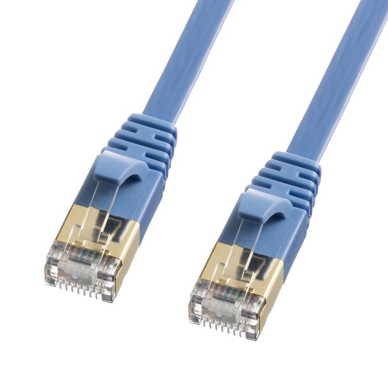 CAT7 LAN�P�[�u�� 0.5m �t���b�g ���^ �J�e7 �J�e�S��-7 10Gbps STP �u���[