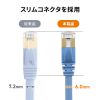 CAT7 LAN�P�[�u�� 0.5m �t���b�g ���^ �J�e7 �J�e�S��-7 10Gbps STP �u���[