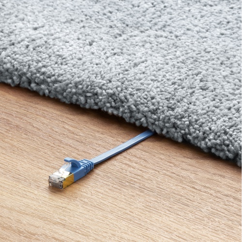 CAT7 LAN�P�[�u�� 1m �t���b�g ���^ �J�e7 �J�e�S��-7 10Gbps STP �u���[