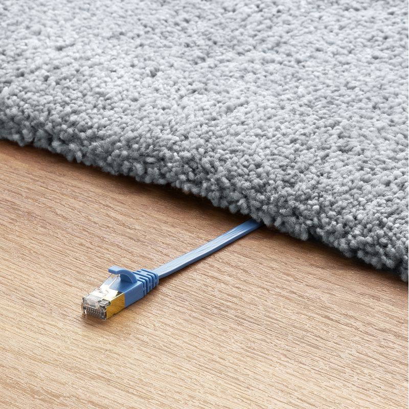 CAT7 LAN�P�[�u�� 5m �t���b�g ���^ �J�e7 �J�e�S��-7 10Gbps STP �u���[