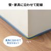 CAT7�t���b�gLAN�P�[�u�� 7m �u���[