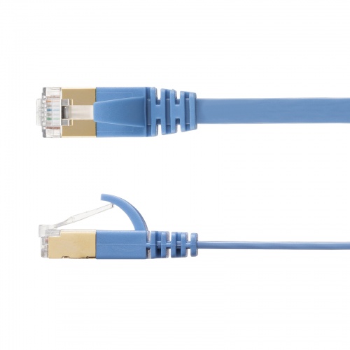 CAT7�t���b�gLAN�P�[�u�� 10m �u���[