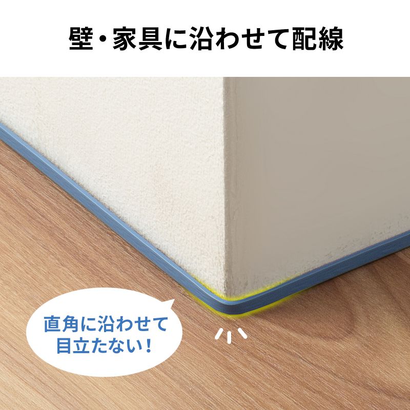 CAT7�t���b�gLAN�P�[�u�� 10m �u���[