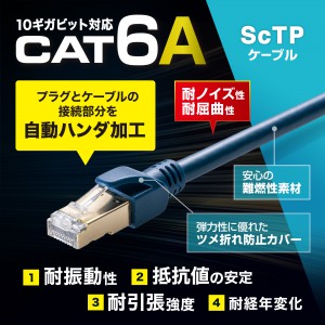 LANケーブル　新品未使用③ Amazon.co.jp: サンワサプライ CAT8 細径LANケーブル(0.3m