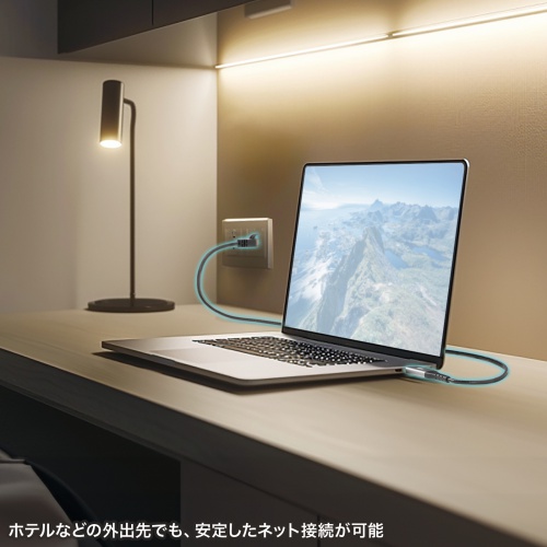 USB Type-C LANϊP[u JeS6 1Gbps MKrbg C to LAN MACAhXpXX[Ή rfIʘb Q[ 2m KB-SL6CLAN02BK