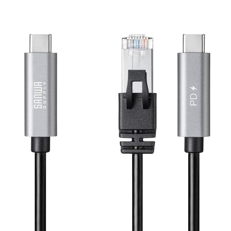USB Type-C LAN�ϊ��P�[�u�� PD100W�[�d 2m �J�e�S��6A 1Gbps �M�K�r�b�g C to LAN MAC�A�h���X�p�X�X���[�Ή� �r�f�I�ʘb �Q�[��