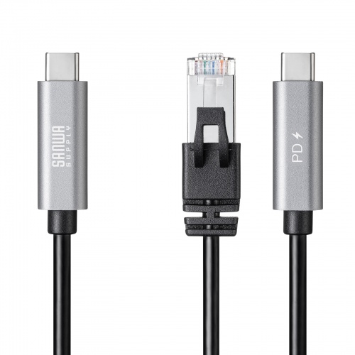 USB Type-C LAN�ϊ��P�[�u�� PD100W�[�d 2m �J�e�S��6A 1Gbps �M�K�r�b�g C to LAN MAC�A�h���X�p�X�X���[�Ή� �r�f�I�ʘb �Q�[��