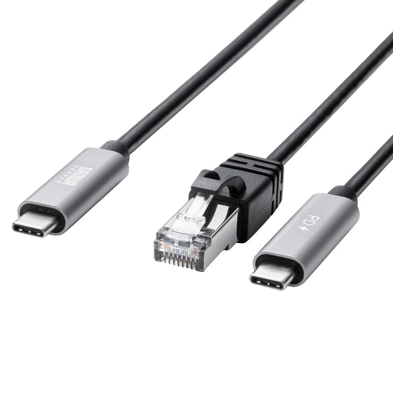 USB Type-C LAN�ϊ��P�[�u�� PD100W�[�d 2m �J�e�S��6A 1Gbps �M�K�r�b�g C to LAN MAC�A�h���X�p�X�X���[�Ή� �r�f�I�ʘb �Q�[��