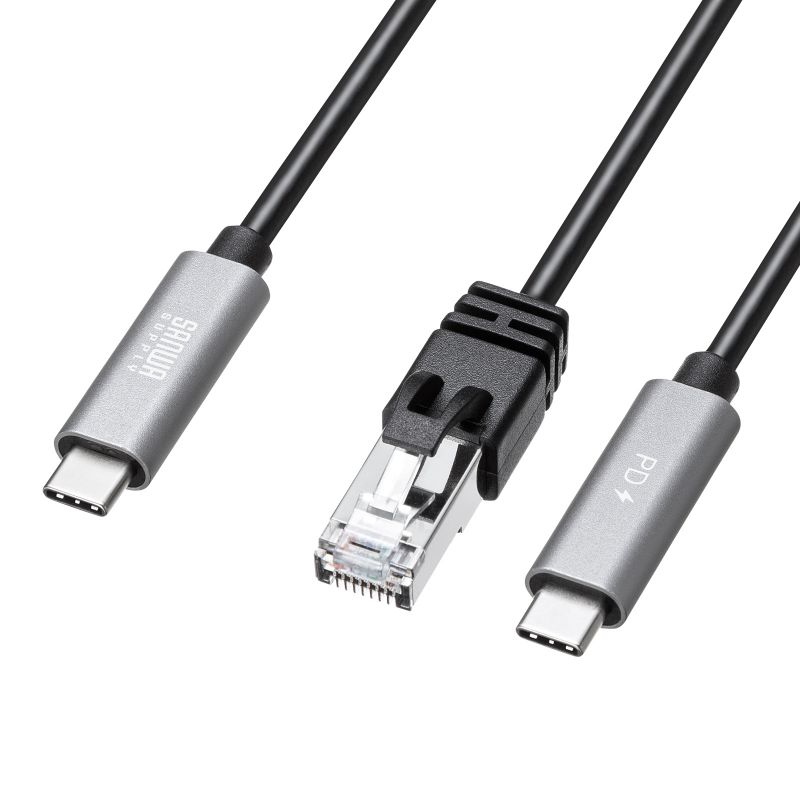 USB Type-C LAN�ϊ��P�[�u�� PD100W�[�d 2m �J�e�S��6A 1Gbps �M�K�r�b�g C to LAN MAC�A�h���X�p�X�X���[�Ή� �r�f�I�ʘb �Q�[��