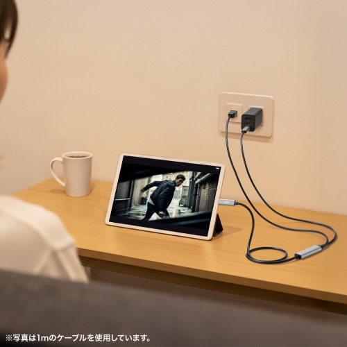 USB Type-C LAN�ϊ��P�[�u�� PD100W�[�d 2m �J�e�S��6A 1Gbps �M�K�r�b�g C to LAN MAC�A�h���X�p�X�X���[�Ή� �r�f�I�ʘb �Q�[��