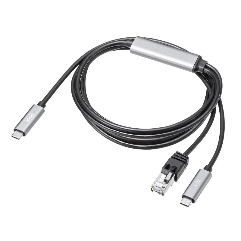 USB Type-C LAN�ϊ��P�[�u�� PD100W�[�d 2m �J�e�S��6A 1Gbps �M�K�r�b�g C to LAN MAC�A�h���X�p�X�X���[�Ή� �r�f�I�ʘb �Q�[��