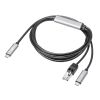 USB Type-C LAN�ϊ��P�[�u�� PD100W�[�d 2m �J�e�S��6A 1Gbps �M�K�r�b�g C to LAN MAC�A�h���X�p�X�X���[�Ή� �r�f�I�ʘb �Q�[��
