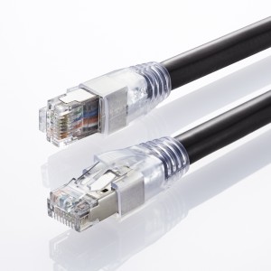 カテゴリ6A CAT6A 屋外用LANケーブル ブラック 80m ツメ折れ防止